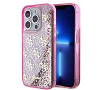CG Mobile Guess - Custodia con glitter liquidi per iPhone 15 Pro (rosa)