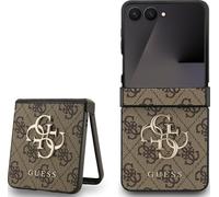CG MOBILE Guess - Custodia con logo classico 4G, per Samsung Galaxy Z Flip7, colore: marrone