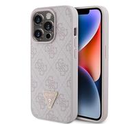 Guess Custodia Per Telefono Guhcp15lp4tdpp Iphone 15 Pro 6.1 Leather 4g Triangle Strass
