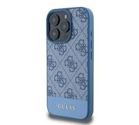 CG MOBILE Guess - Custodia rigida in pelle PU 4G con striscia inferiore per iPhone 16 Pro Max, materiale di alta qualità, protezione extra, ritagli precisi, protezione dalle cadute, profilo sottile