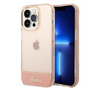 GUESS - Pc /tpu Camera Outline Translucent Case Fr Apple Iphone 14 Pro Max - Pink (guhcp14xhgcop) - SPEDIZIONE GRATUITA