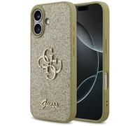 CG MOBILE Guess Fixed Glitter - Custodia grande per iPhone 17, colore: Oro