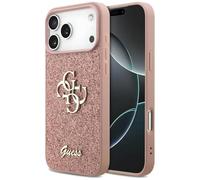 CG MOBILE Guess Fixed Glitter - Custodia grande per iPhone 17 Pro Max, colore: rosa