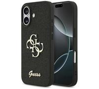 Custodia Guess Fixed Glitter Big 4G per iPhone 17 nero - Nouvo