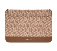 GUESS - Custodia Magnetica Per Computer Da 13 / 14 Pollici Modello G Cube, Marrone - SPEDIZIONE GRATUITA