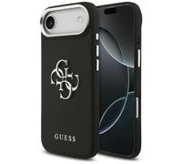 CG MOBILE Guess Grained - Custodia con logo classico 4G per iPhone 17 Air, colore: Nero