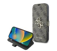 CG Mobile Guess GUBKP16X4GMGBR - Custodia per iPhone 16 Pro Max 6.9", con logo in metallo, colore: Marrone