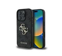 CG Mobile Guess GUHCP16L4GMGGR - Custodia rigida per iPhone 16 Pro 6,3", colore: Nero