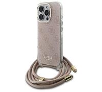 CG MOBILE Guess GUHCP16LHC4SEP - Custodia a tracolla per iPhone 16 Pro 6,3", colore: Rosa