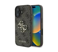 CG Mobile Guess GUHCP16M4GMGBR - Custodia rigida per iPhone 16 Plus da 6,7", colore: Marrone