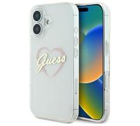 CG MOBILE Guess GUHCP16MHCHGSPT - Custodia rigida per iPhone 16 Plus da 6,7", colore: Trasparente