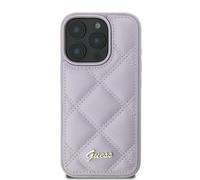 Custodia Guess per iPhone 16 6.1 viola Custodia rigida Quiled Metal Logo - Nouvo