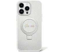 Guess Custodia GUHMP15MHRSGSD per iPhone 15 Plus/14 Plus Trasparente MagSafe con anello di supporto
