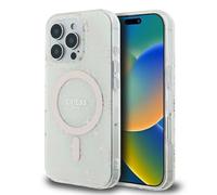 CG Mobile Guess GUHMP16LH4DTEH - Custodia rigida per iPhone 16 Pro 6,3", colore: Bianco