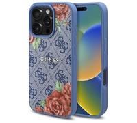 CG MOBILE Guess GUHMP16LP4ROPEMCB - Custodia compatibile con MagSafe per iPhone 16 Pro 6,3 pollici, colore: Blu