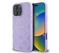 CG Mobile Guess GUHMP16LPSAPSMEU - Custodia rigida per iPhone 16 Pro 6,3", con logo Saffiano Peony Classic
