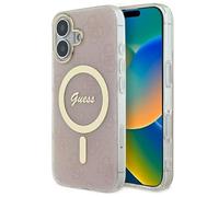CG MOBILE Guess GUHMP16MH4STP - Custodia per iPhone 16 Plus da 6,7", colore: Rosa IML 4G