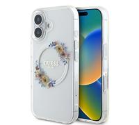 CG MOBILE Guess GUHMP16MHFWFCT - Custodia rigida per iPhone 16 Plus 6,7", colore: Trasparente