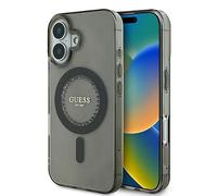CG Mobile Guess GUHMP16MPFTDTEK - Custodia rigida per iPhone 16 Plus 6,7", colore: Nero