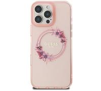 CG Mobile Guess GUHMP16SHFWFCP - Custodia rigida per iPhone 16 da 6,1", colore: Rosa