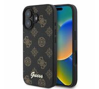 CG MOBILE Guess GUHMP16SPGPYSK - Custodia rigida per iPhone 16 6.1", colore: Nero