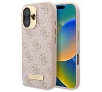 CG Mobile Guess GUHMP16SU4GPRP - Custodia rigida per iPhone 16 da 6,1", colore: Rosa