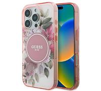 CG Mobile Guess GUHMP16XHFWBDCEP - Custodia rigida per iPhone 16 Pro Max 6.9", colore: Rosa
