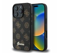 Guess Peony Script Custodia nera per Magsafe - iPhone 16 Pro Max