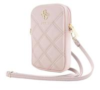 Borsa a tracolla Guess con zip trapuntata 4G - Rosa