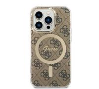 CG Mobile Guess HC Magfit 4G Custodia per iPhone 15 PRO (Marrone)