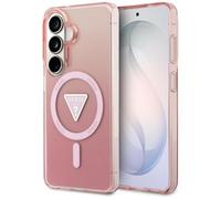 CG MOBILE Guess IML Gradient Triangle compatibile con MagSafe Custodia per Samsung Galaxy S26 (Rosa)