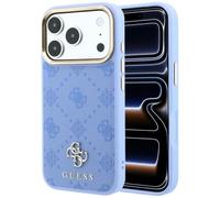 CG MOBILE Guess Peonia 4G Piccolo Logo Compatibile con MagSafe Custodia per iPhone 18 Pro Max / 17 Pro Max (azzurro)