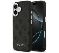 CG MOBILE Guess Peony Hot Stamp Scritta compatibile con MagSafe Custodia per iPhone 17 (Nero)