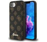 CG MOBILE Guess Peony Script Logo compatibile con MagSafe Custodia per iPhone 16e (Nero)