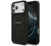 CG MOBILE Guess Saffiano Classic Logo compatibile con MagSafe Custodia per iPhone 17 Pro Max (Nero)