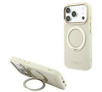 CG MOBILE Guess Supporto ad anello 360 4G Classic Logo compatibile con custodia MagSafe per iPhone 18 Pro Max / 17 Pro Max (beige)