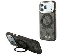 CG MOBILE Guess Supporto ad anello 360 4G Classic Logo compatibile con custodia MagSafe per iPhone 18 Pro / 17 Pro (marrone)