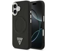 CG MOBILE Guess Triangle Logo Compatibile con MagSafe Custodia per iPhone 17 (Nero)