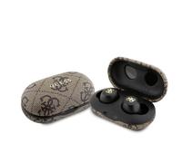 GUESS - Auricolari Wireless Bluetooth 5.3 Enc Serie 4g Touch Custodia Ricarica, Marrone - SPEDIZIONE GRATUITA