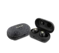 GUESS - Auricolari Wireless Bluetooth 5.3 Enc Serie 4g Touch Custodia Ricarica, Nero - SPEDIZIONE GRATUITA