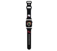 CG MOBILE Hello Kitty HKAWMSCHBLK - Cinturino per Apple Watch 38/40/41 mm, nero, Silicone