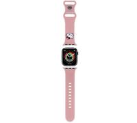 CG MOBILE Hello Kitty HKAWMSCHBLP Cinturino per Apple Watch 38/40/41 mm Rosa strap Silicone Kitty Head