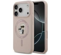 CG MOBILE Karl Lagerfeld - Anello in silicone "Karl & Choupette", compatibile con custodia MagSafe per iPhone 17 Pro, colore: rosa