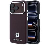 CG Mobile Karl Lagerfeld Cover iPhone 18 Pro Max MagSafe, Kunstleder Bordeaux