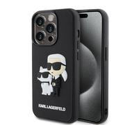 CG MOBILE Karl Lagerfeld - Custodia in gomma 3D con NFT Karl & Choupette per iPhone 15 Pro Max
