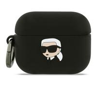 CG Mobile Karl Lagerfeld - Custodia in silicone per AirPods Pro 3, colore: Nero