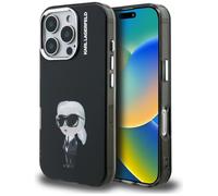 CG MOBILE Karl Lagerfeld IML acquerello Karl & Logo compatibile con custodia MagSafe per iPhone 16 Pro Max (nero)