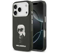 CG MOBILE Karl Lagerfeld IML acquerello Karl & Logo compatibile con custodia MagSafe per iPhone 17 Pro (nero)