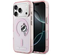 CG MOBILE Karl Lagerfeld IML Guck-Guck Logo compatibile con MagSafe Custodia per iPhone 17 Pro (Rosa)