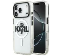CG MOBILE Karl Lagerfeld IML Karl Sketch Logo compatibile con MagSafe Custodia per iPhone 17 Pro (trasparente)